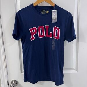 Polo by Ralph Lauren Dark Blue Tee with Red Logo